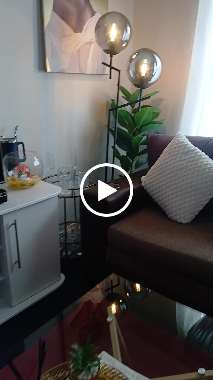 Customer video review of Deco Duo Floor Lamp Glass and Metal