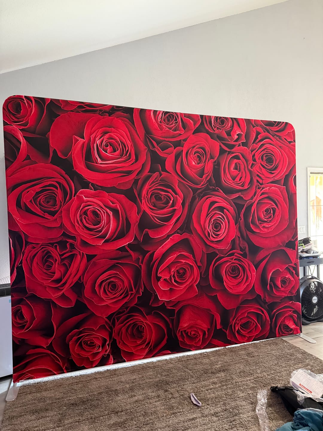 Customer photo review of Custom 10x8ft 8x8ft Pillow Case Photo Booth Straight Backdrop Wall Cover With Stand For Birthday Wedding Baby Shower Party Event
