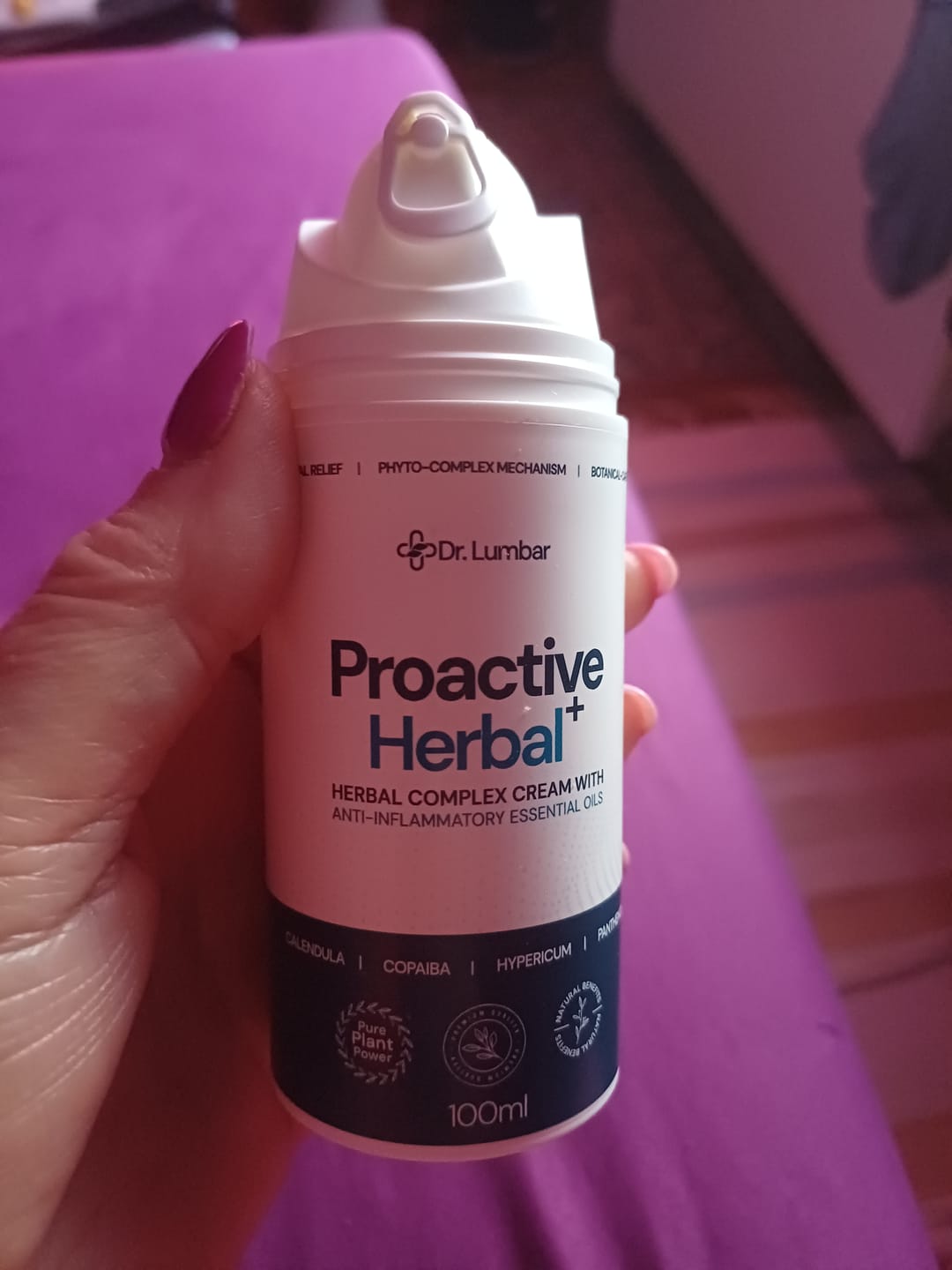 Customer photo review of Proactive Herbal+ Speciális Gyógynövény Krém Izmokra, Ízületekre, Talpi Bőnyére