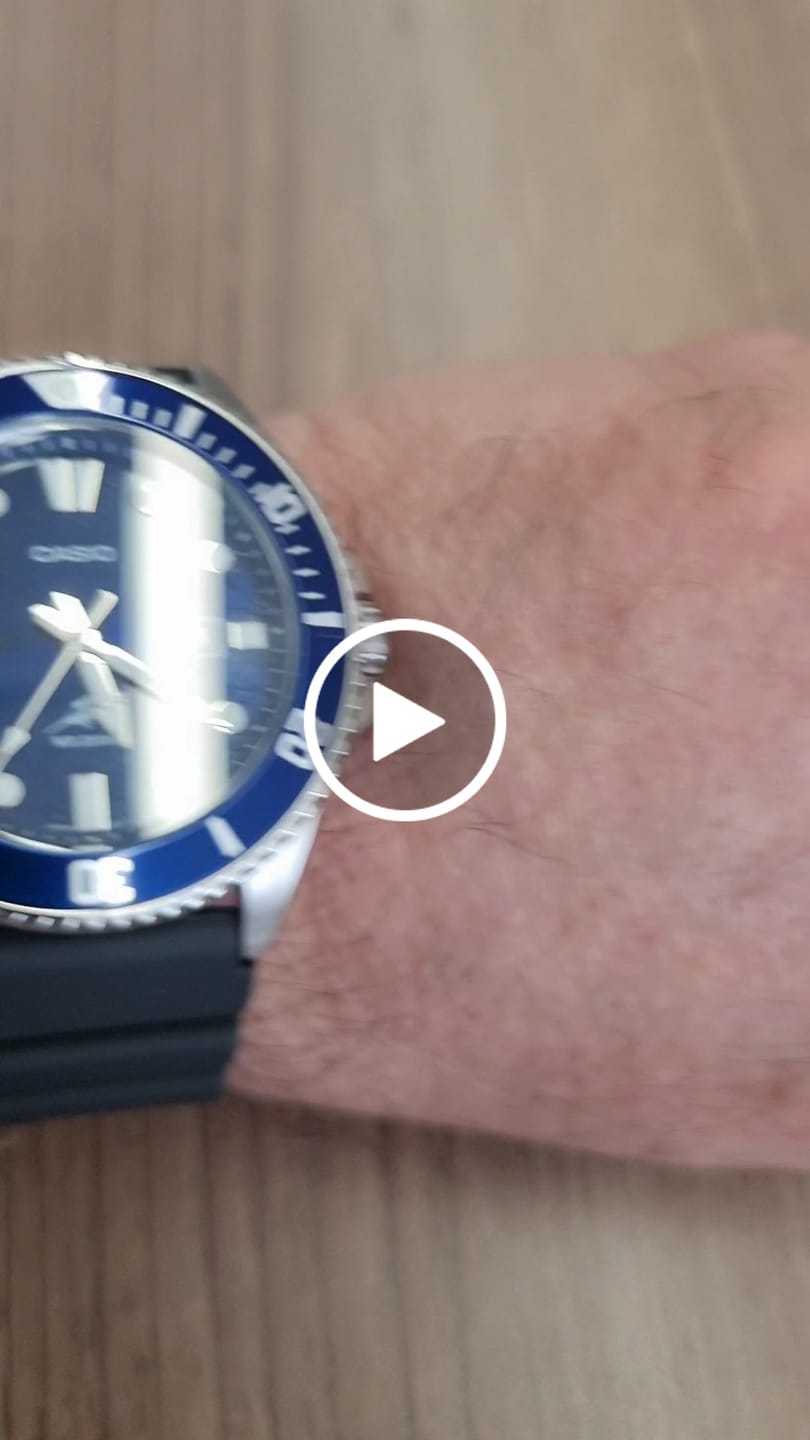 Customer video review of Reloj Casio Submariner Marlin Duro MDV-106B-2AVCF Azul Buceo