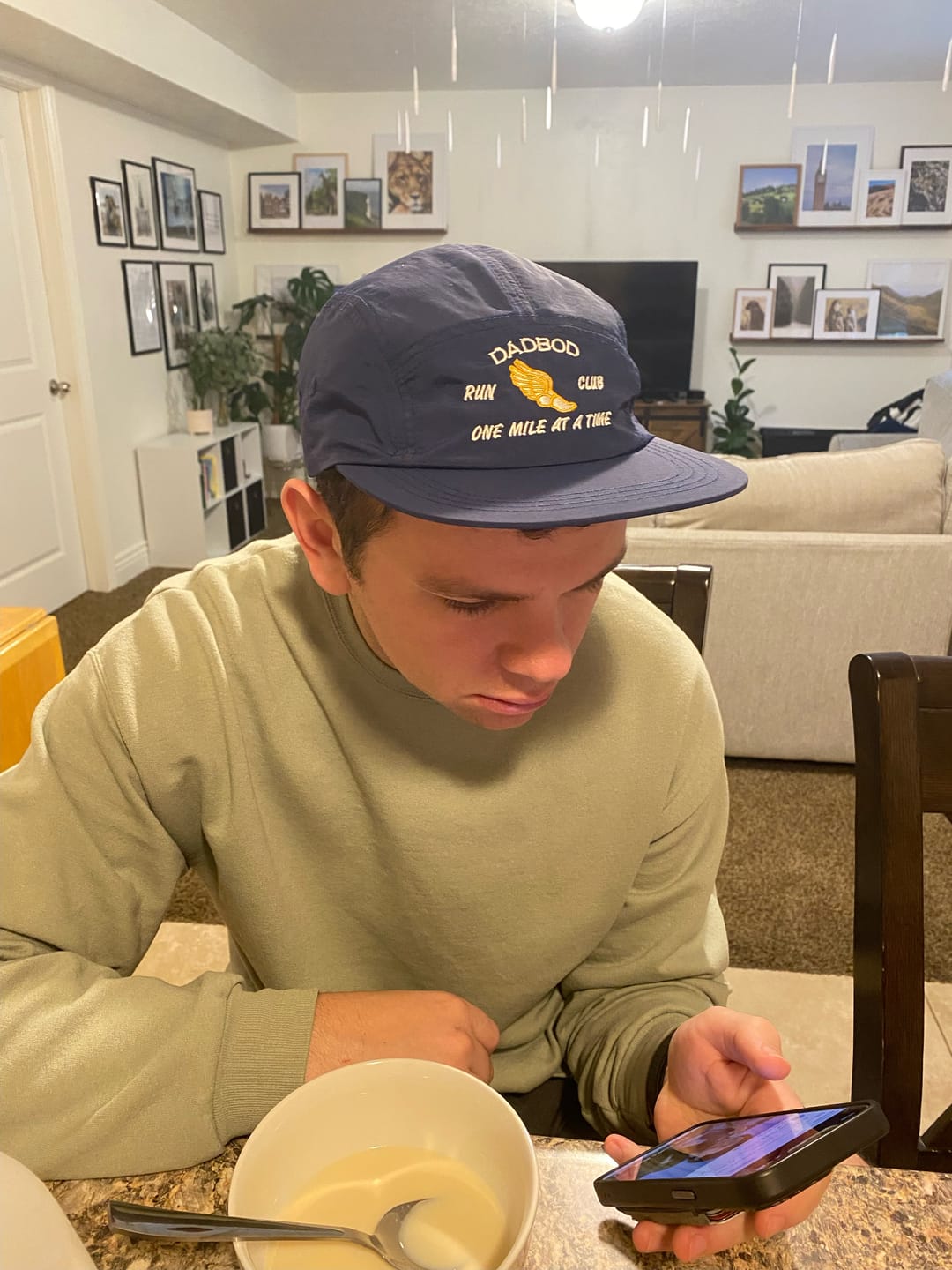 Customer photo review of Dadbod Running Athletic Hat