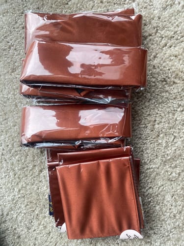 Customer photo review of Terracotta Necktie in Satin- Men’s Tie for Wedding