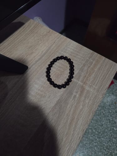 Customer photo review of Pulsera Turmalina Negra - 8mm || Protección - Limpieza