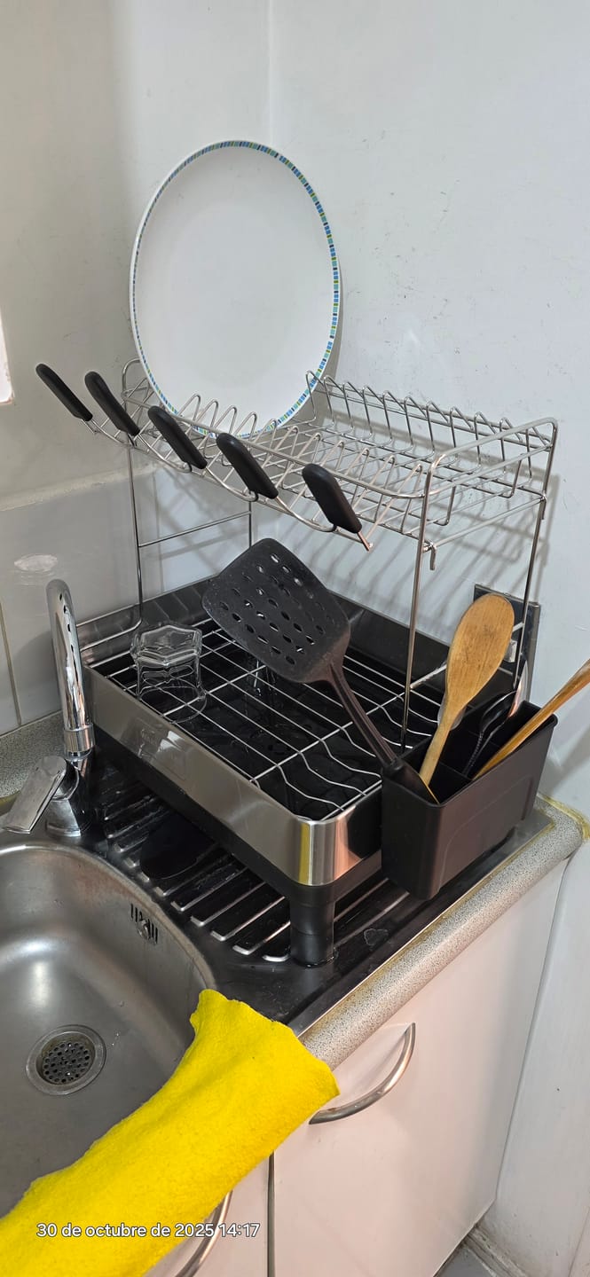 Customer photo review of Escurridor De Platos Inoxidable De 2 Niveles Organizador De Cocina