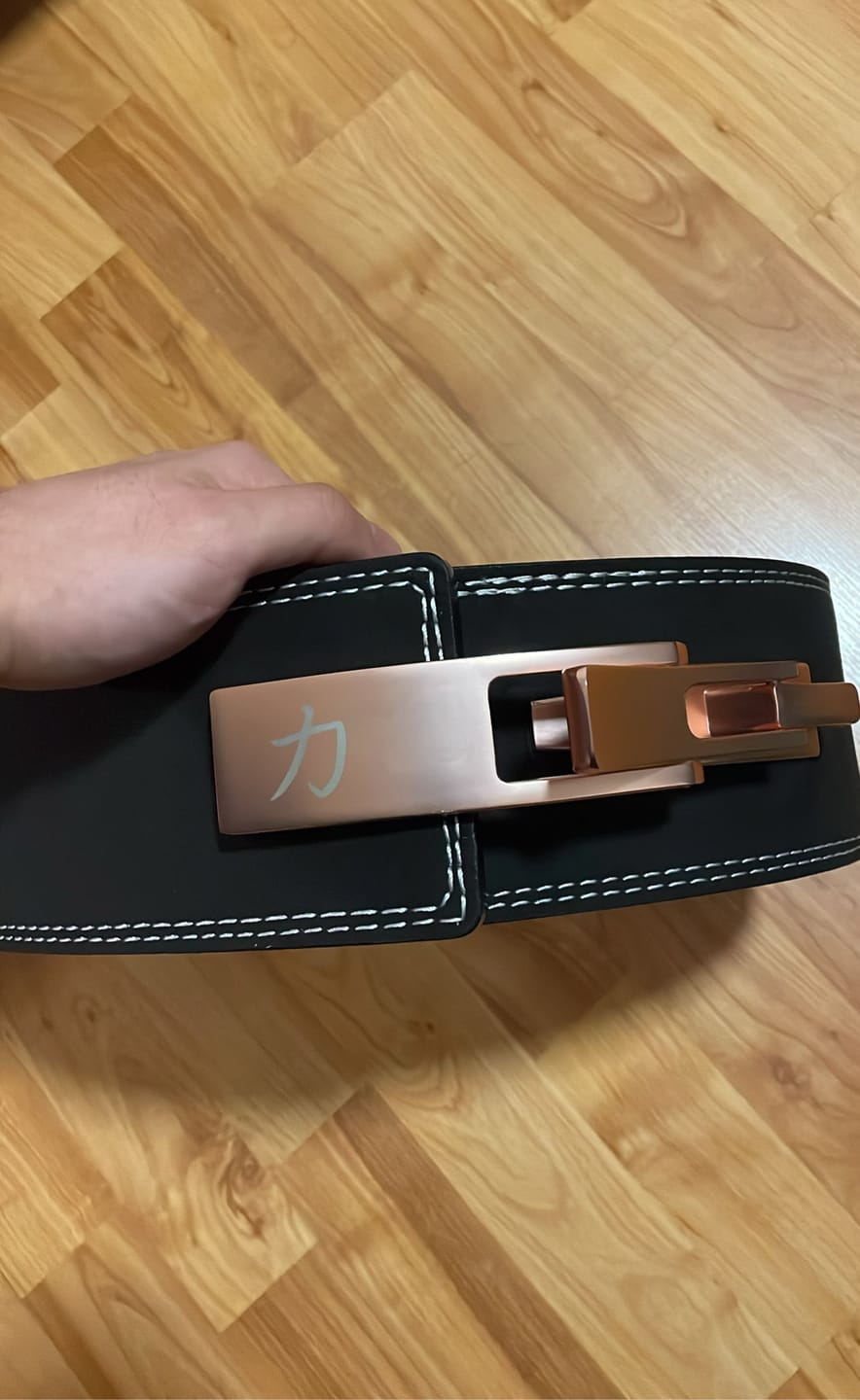 Customer photo review of Black Lever Belt, 13mm - IPF Approved