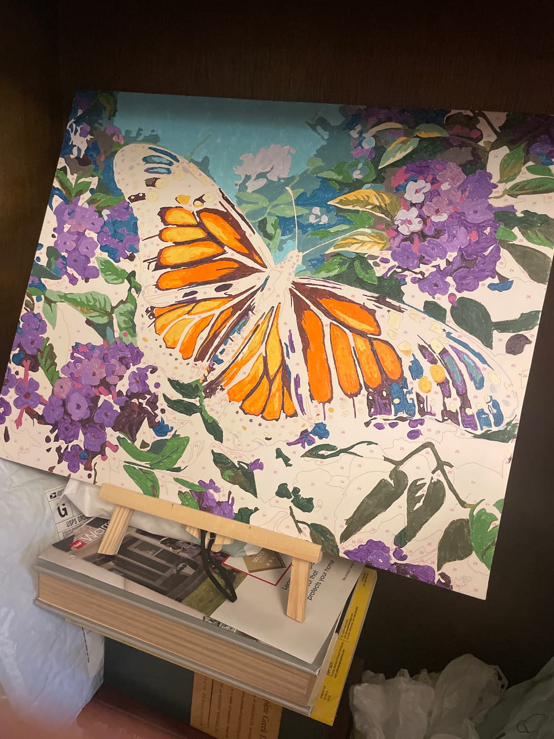 Customer photo review of Monarch Butterfly Painting