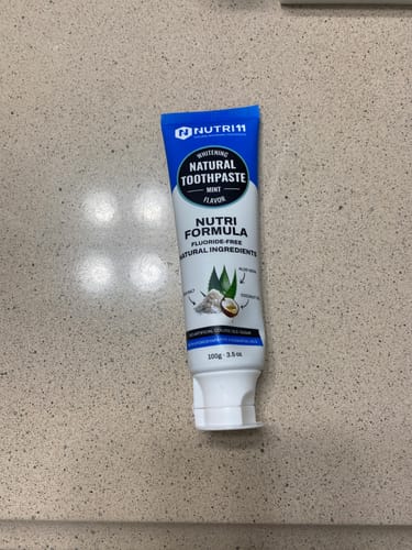 Customer photo review of Natural Toothpaste (Fluoride Free)