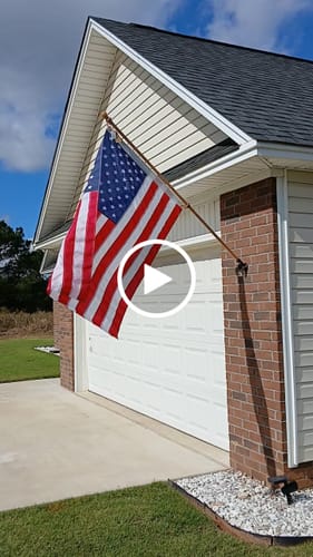 Customer video review of 3' x 5' American Flag Set