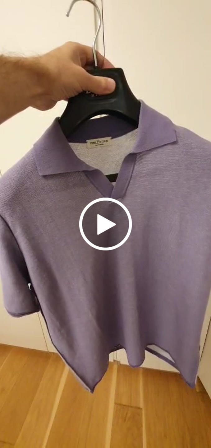 Customer video review of Supersoftes Strick-Polo feinster Baumwolle, Doubleface, Relaxed Fit