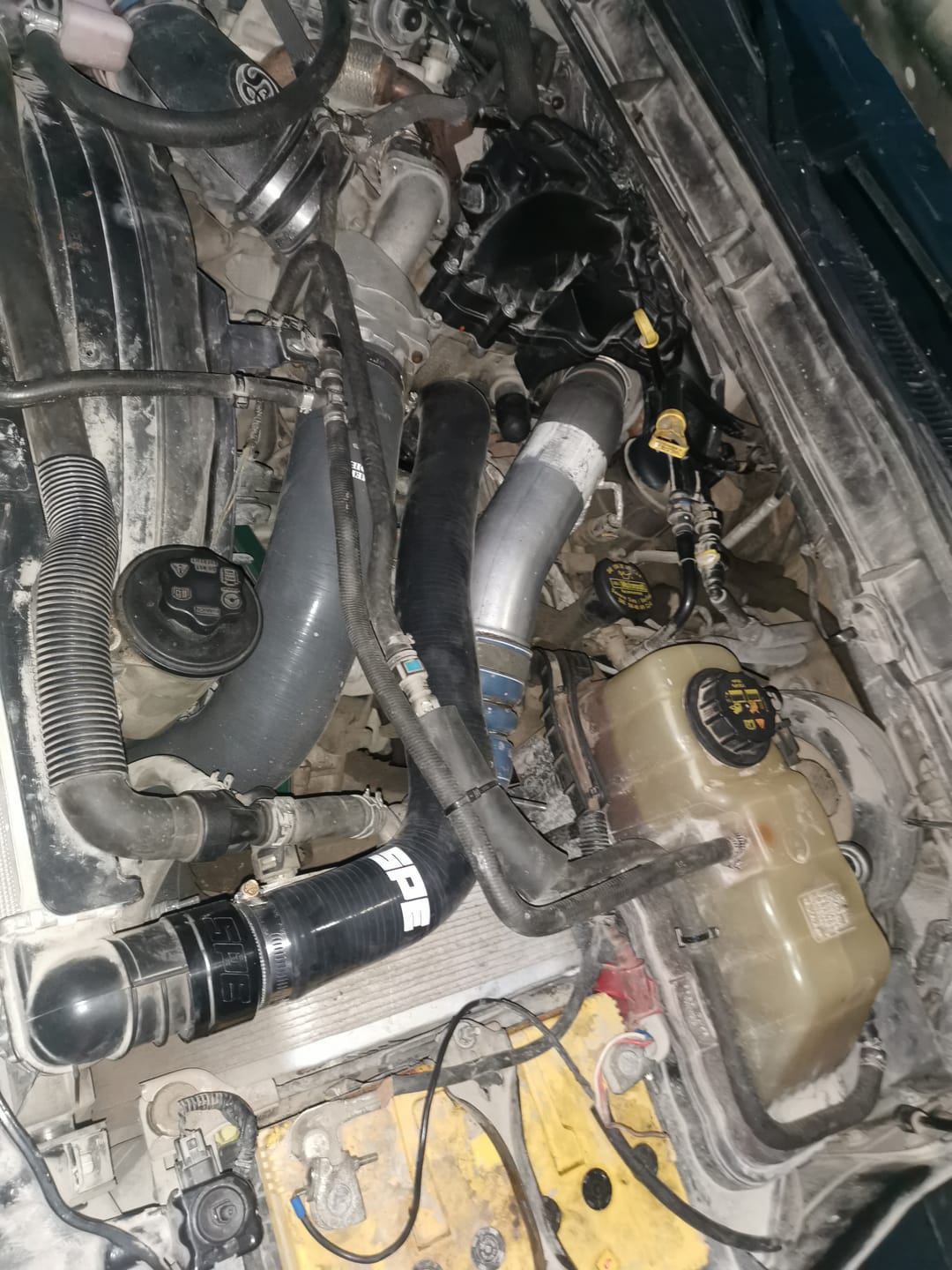 Customer photo review of 2011-2024 Powerstroke Upper Radiator Hose (SPE-S100164)