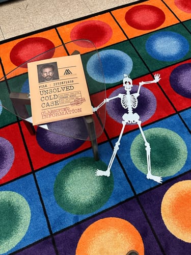 Customer photo review of Unsolved Cold Case Files Game - Edward Munst Unsolved Murder Mystery - Perfect Date Night Game - Phys