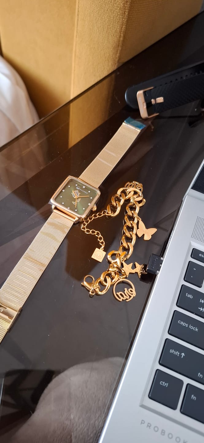 Customer photo review of Gold  Era Charm Bracelet