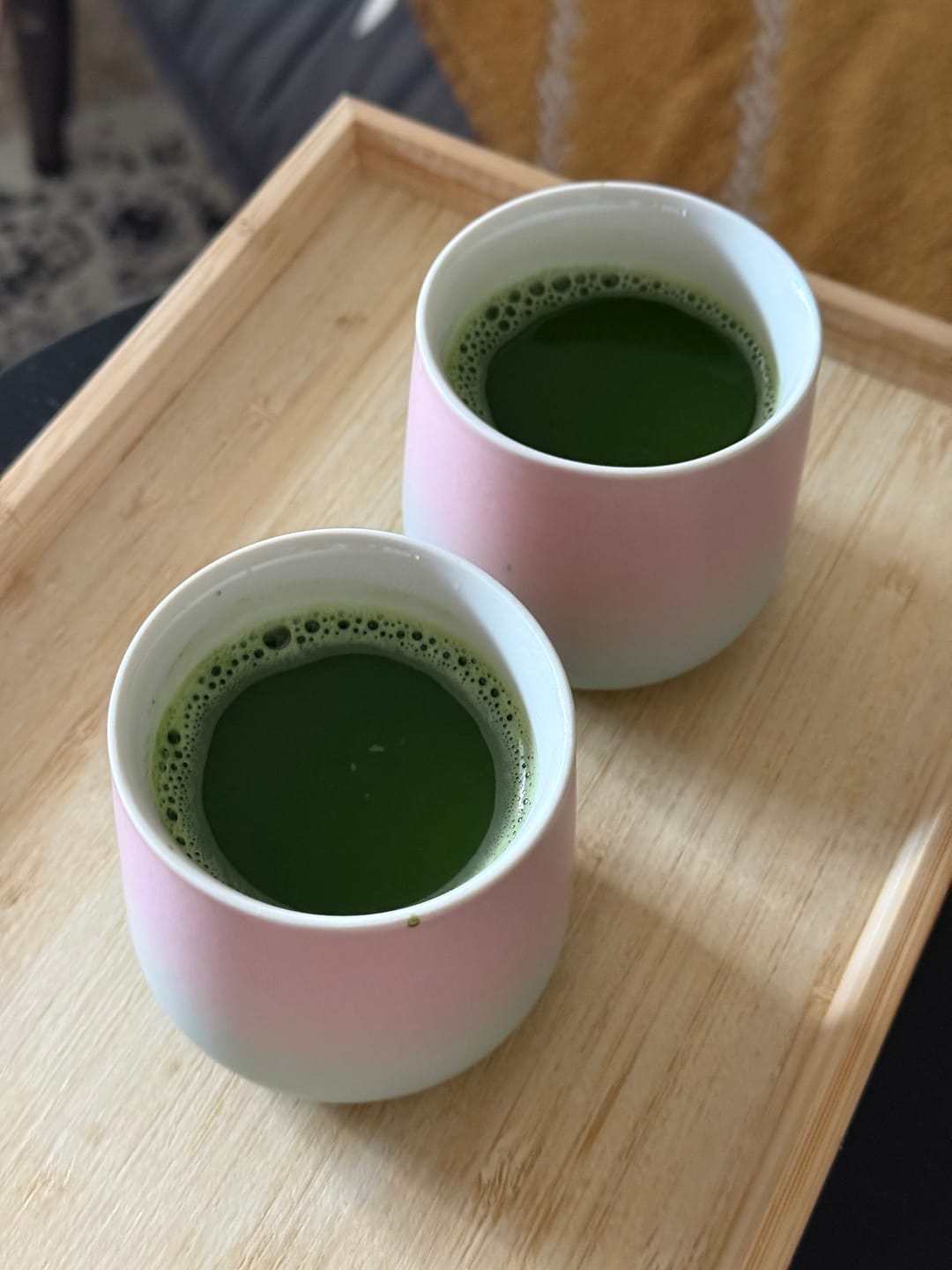 Customer photo review of Matcha Set-Sharing Set Pinky Blue