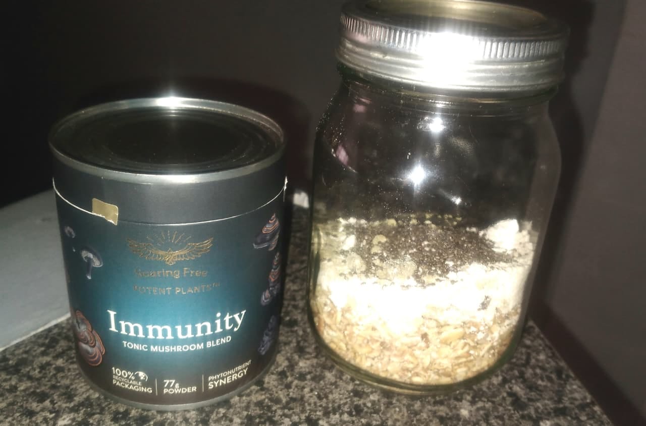 Customer photo review of Immunity Mushroom Blend (Powder & Capsules)