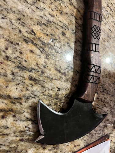 Customer photo review of Сustom made tomahawk "Ogun"
