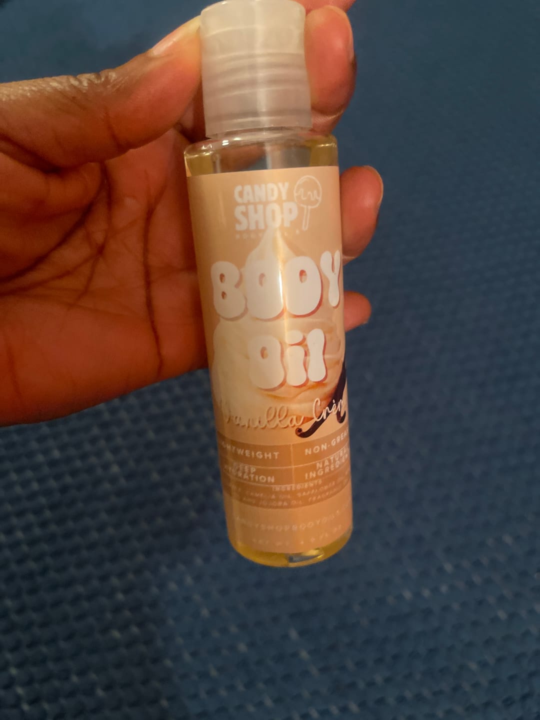 Customer photo review of Vanilla Cream Body Oil