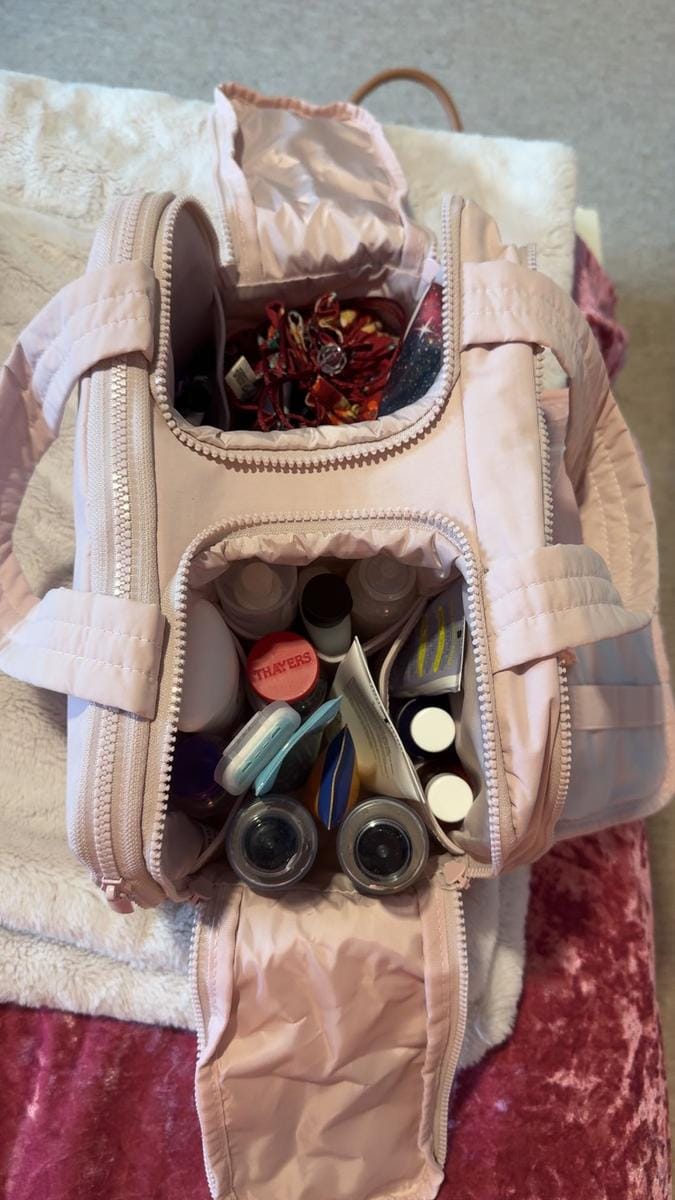 Customer photo review of Crush Toiletry Bag