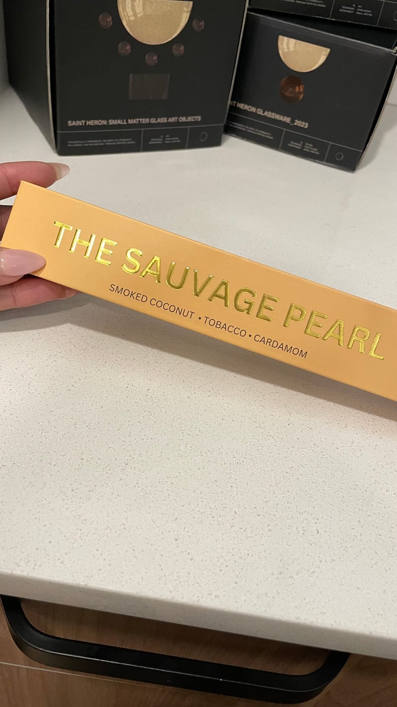 Customer photo review of The Sauvage Pearl Incense