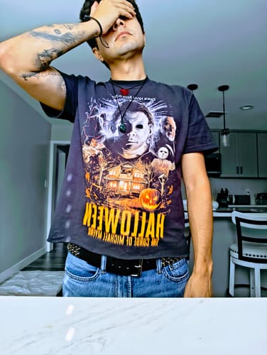 Customer photo review of Halloween 6: Terror Never Rests in Peace T-Shirt (Comfort Colors)