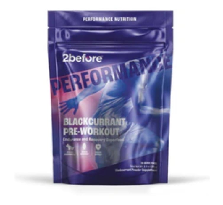 Customer photo review of Blackcurrant Caffeine Free Pre-Workout - Pouch