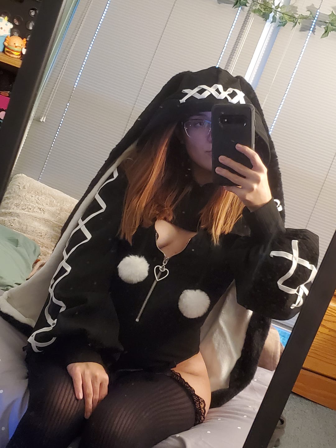 Customer photo review of Pre-sale Cosplay Heart-Lock Floppy Bunny Jumpsuit KO103