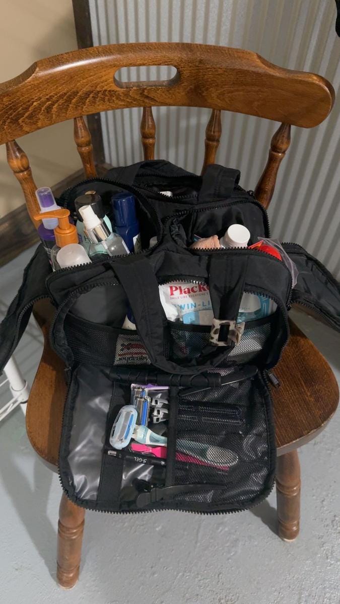 Customer photo review of Crush Toiletry Bag