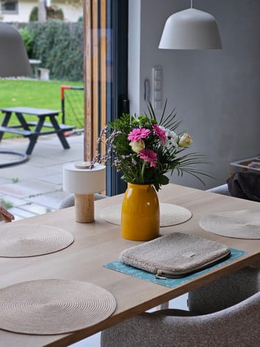 Petr Č. review of Auríe Portable Lamp | Travertine Stone & Linen image 1 out of 1