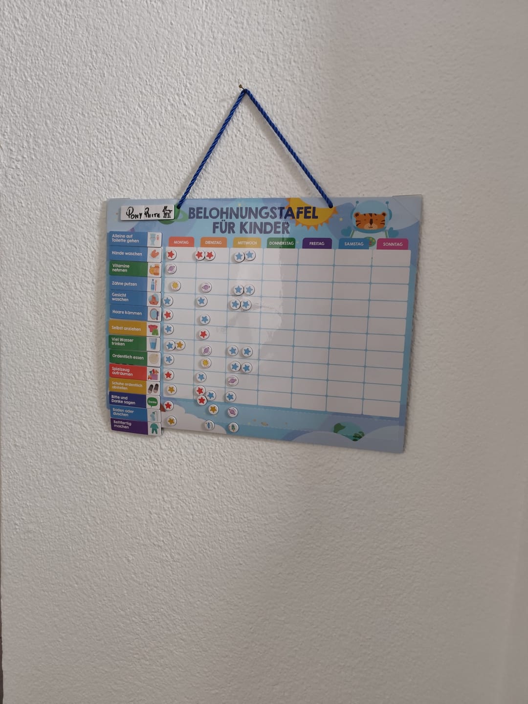 Customer photo review of Edubini Magnetische Belohnungstafel