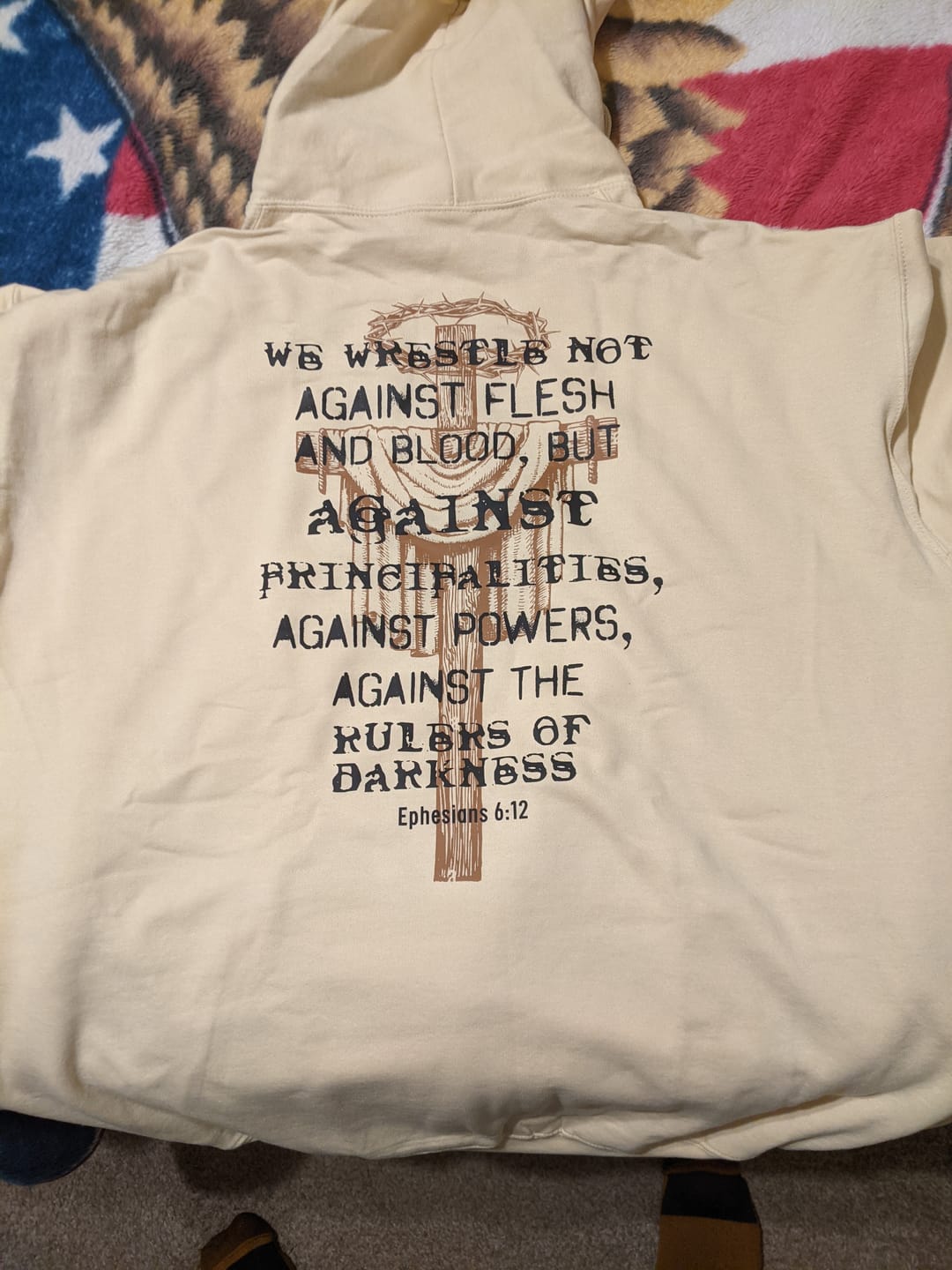 Customer photo review of The Rulers of Darkness Hoodie