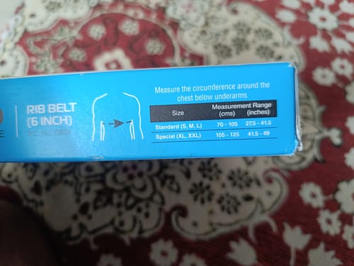 Customer photo review of Rib Belt | Provides Moderate Support to the Injured Ribs & Allows Normal Respiration (Grey)