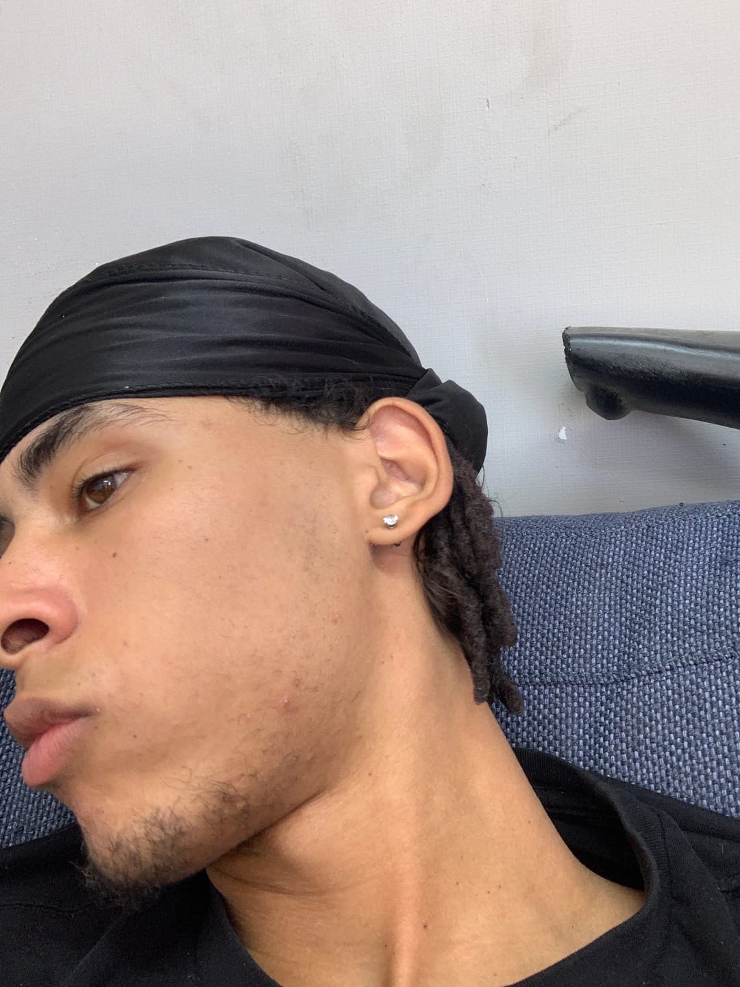Customer photo review of Black Satin Durag
