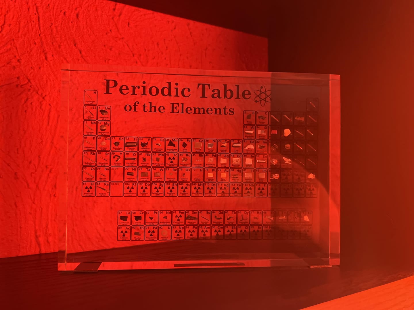 Customer photo review of Heritage Periodic Table: Collector's Edition 85 Elements