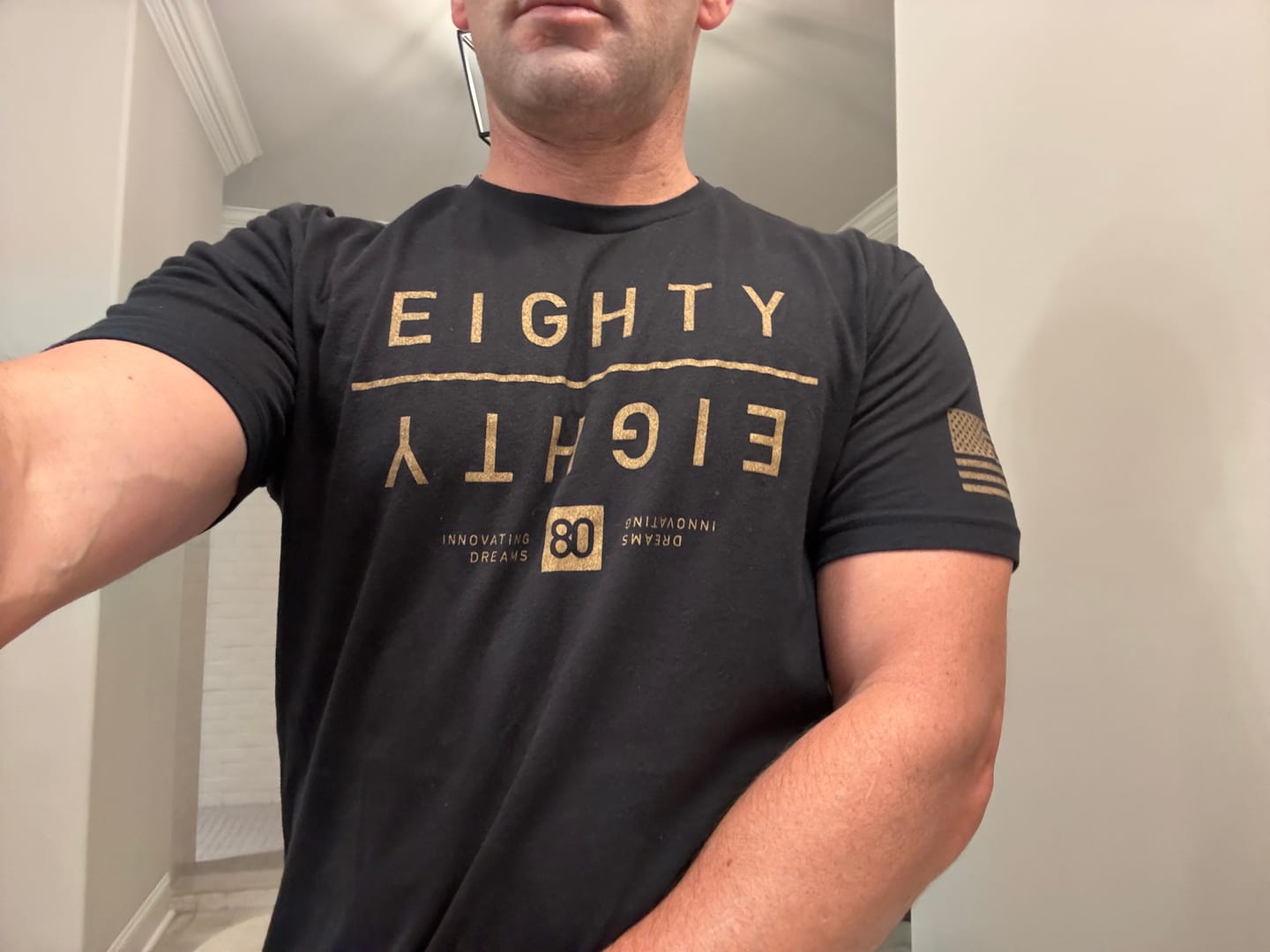 Customer photo review of 80Eighty® Golden MIrror Shirt