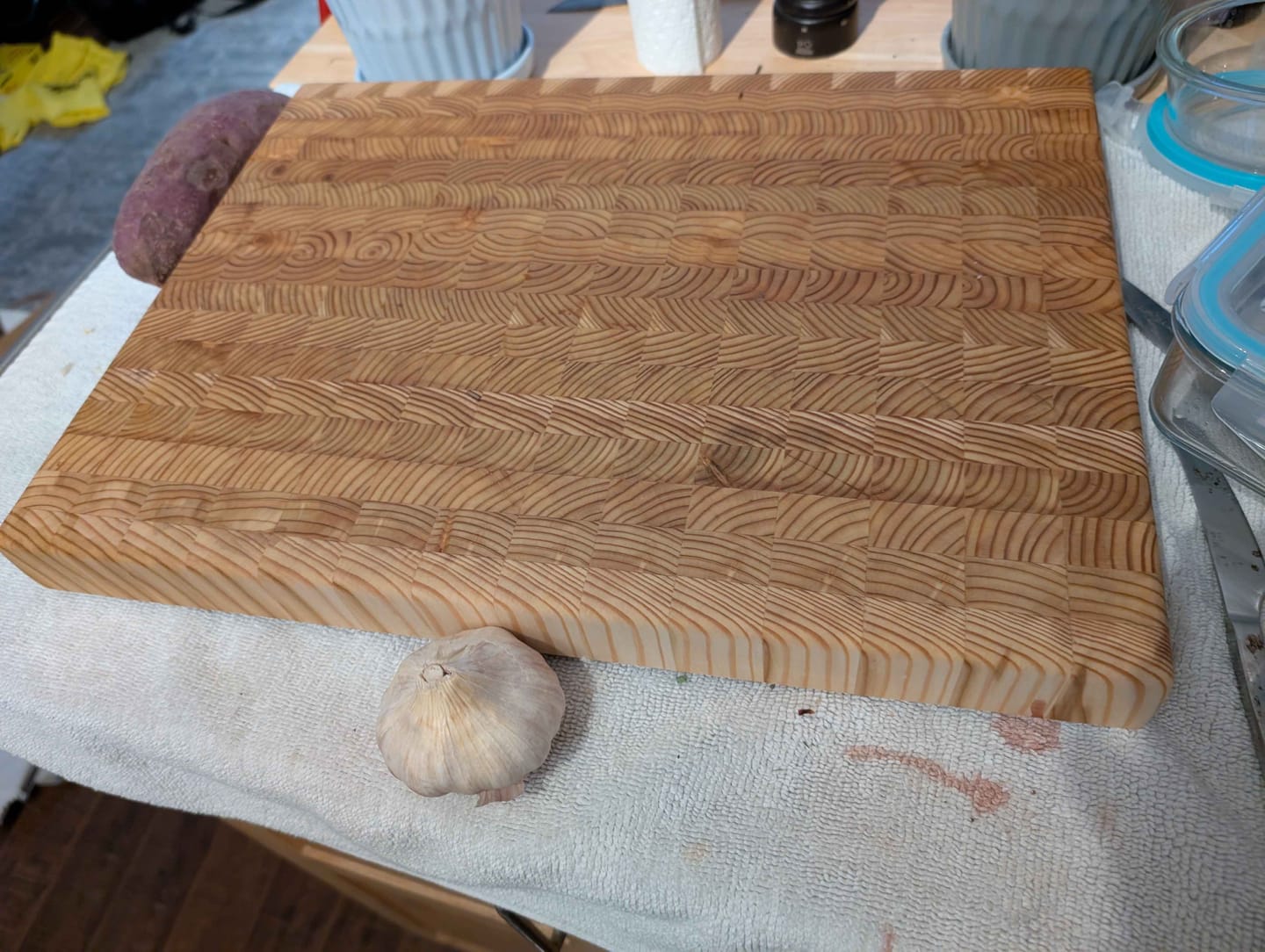 Customer photo review of Larchwood Cutting Board (Premium)