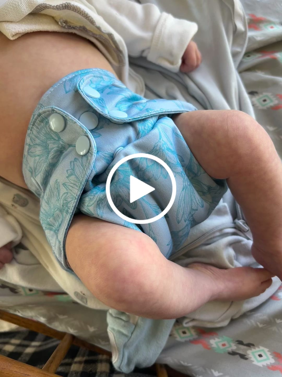 Customer video review of Food: Essentials Pocket Cloth Diaper with Athletic Wicking Jersey, Grows with your Baby