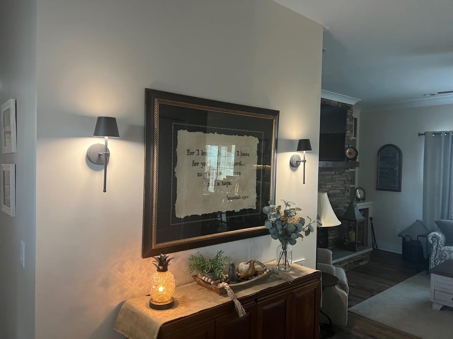 Customer photo review of Cordless Wall Sconces Set Of 2