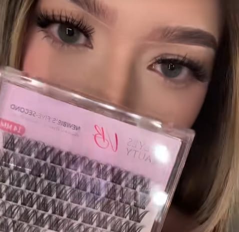 Customer photo review of Lash Bond & Seal - Black 10ml