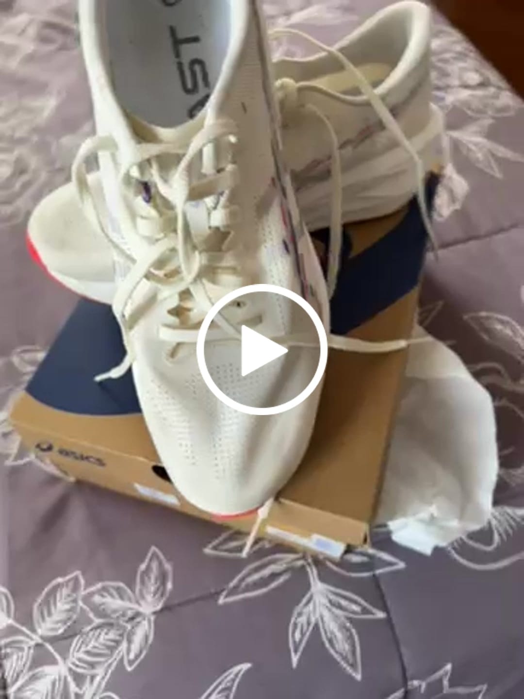 Customer video review of Asics Sonicblast Hombre Cream Blue Fade