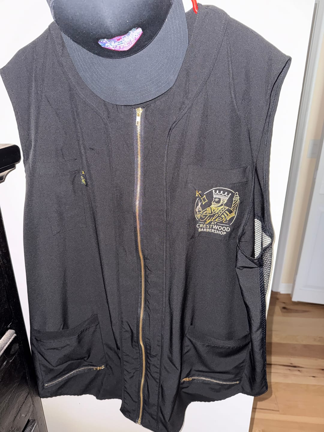 Customer photo review of Customize Your Barber Vest
