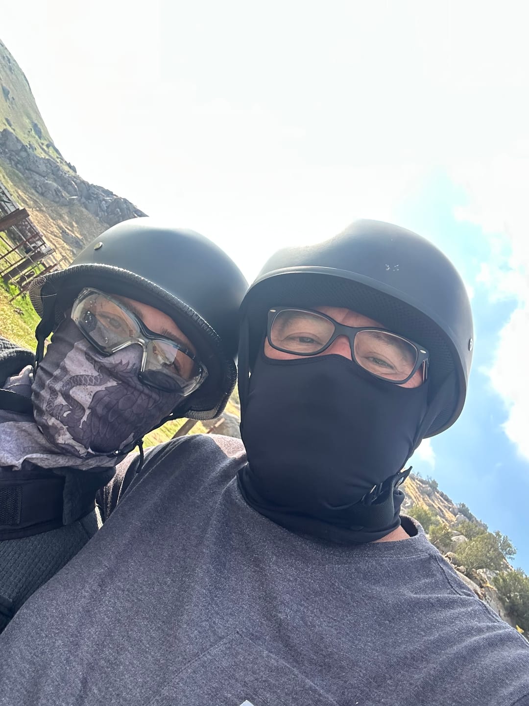 Customer photo review of Mayan Style Half Helmet Lightweight Face German Style DOT Helmet - Matte Black