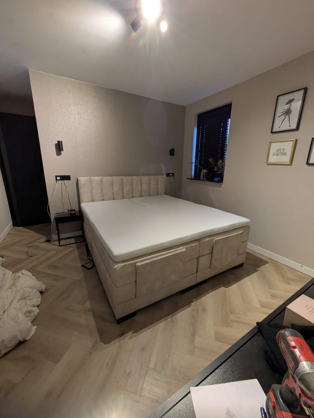 Customer photo review of Y-NOT - Elektrische Boxspring - Lumière - Complete set - Nº29 Ivory