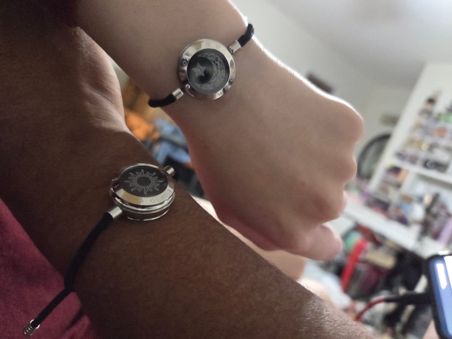 Customer photo review of Sun & Moon Couples Bracelets