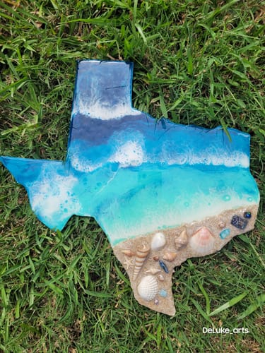 Customer photo review of Unfinished Wood Texas Shape - State - Craft - up to 46" DIY