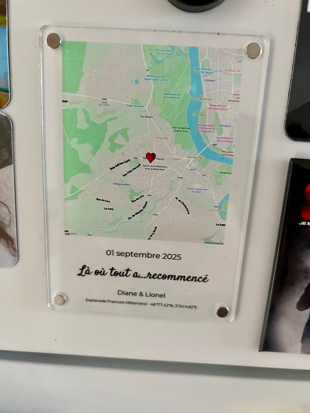Customer photo review of «Notre événement – Aimant»