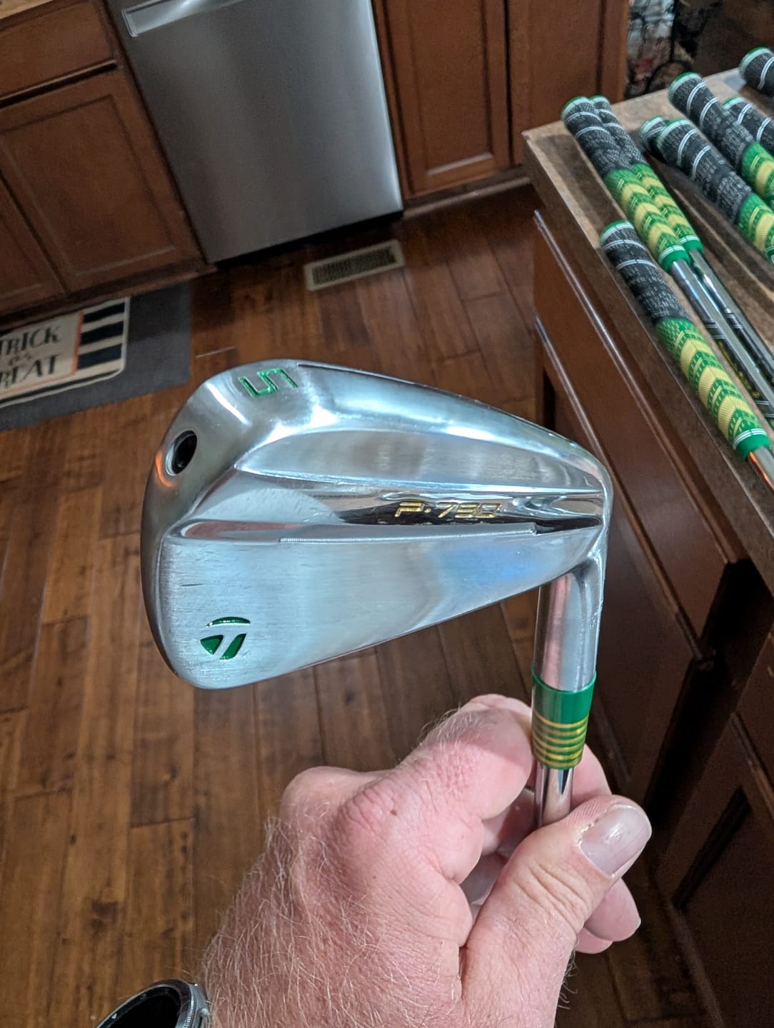 Customer photo review of Green Custom Golf Ferrule - Rudy 3.0