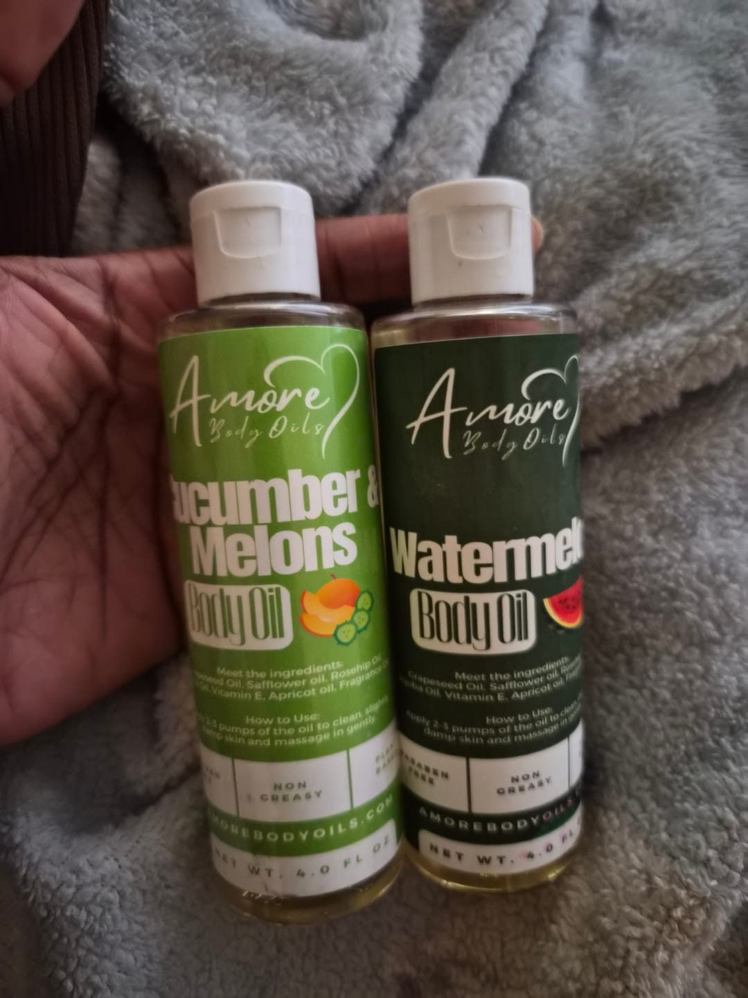 Customer photo review of Watermelon - Body Oil - Limited Edition