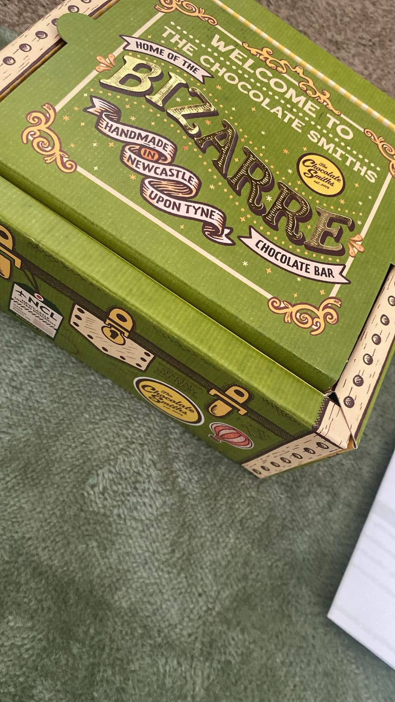 Customer photo review of Black Forest Gateau inspired chocolate bar 145g
