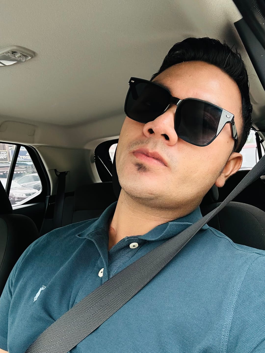 Customer photo review of Cleo Square Framed Sunglasses