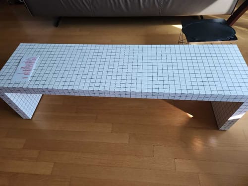 Customer photo of Zanotta Quaderna 710 small table in a home setting