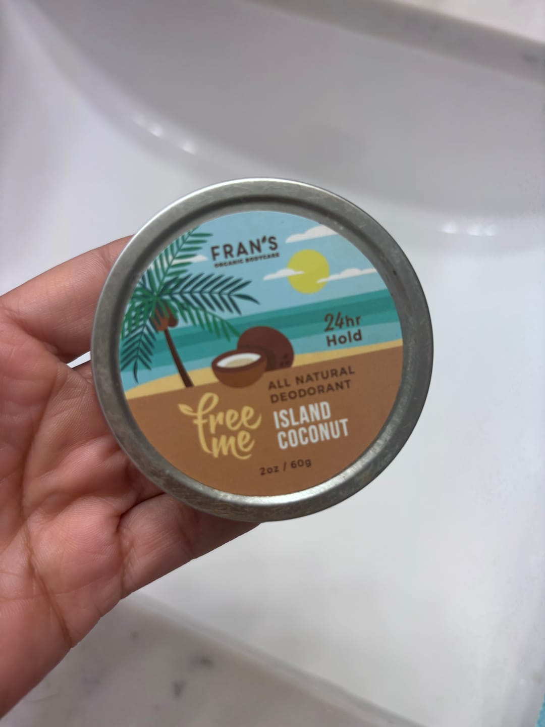 Customer photo review of FreeMe All Natural Deodorant